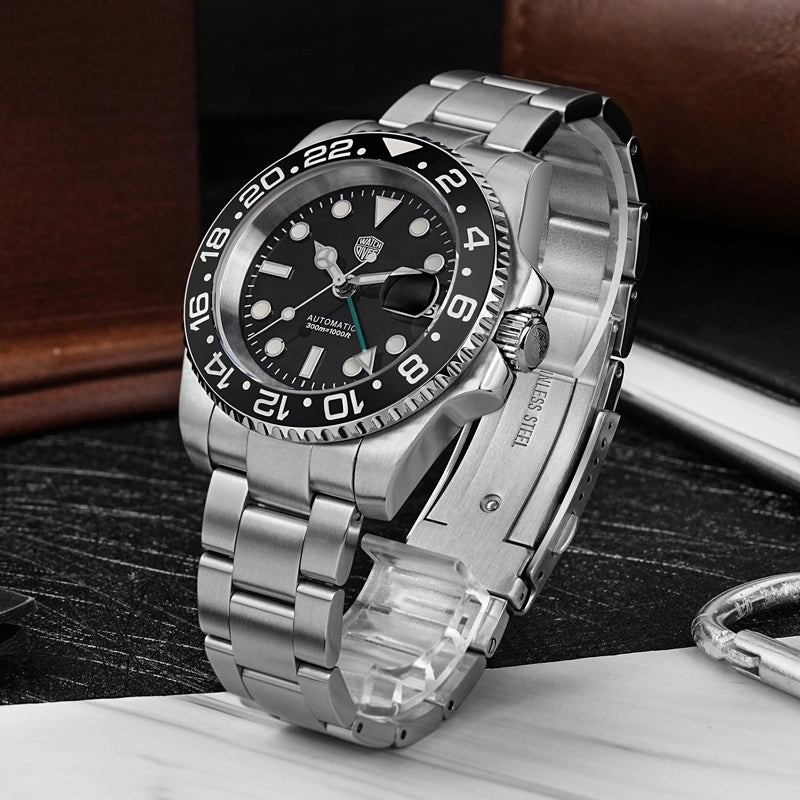 ★WeeklyDeal★Watchdives WD16760 NH34 Sub GMT Watch