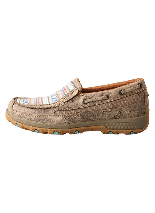 Women's Twisted X Boat Shoe Driving Moc with CellStretch #WXC0008-C