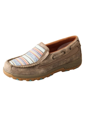 Women's Twisted X Boat Shoe Driving Moc with CellStretch #WXC0008-C