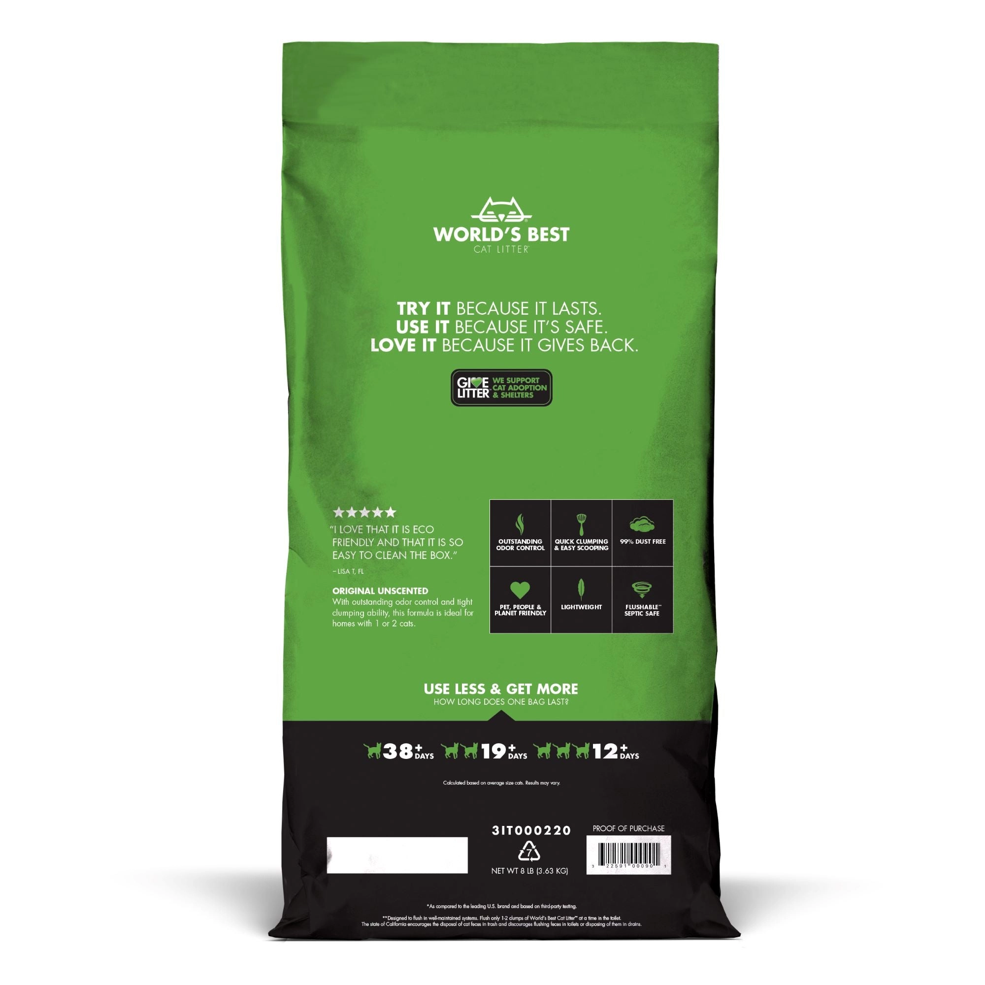 World's Best Cat Litter® 8lb Original Unscented